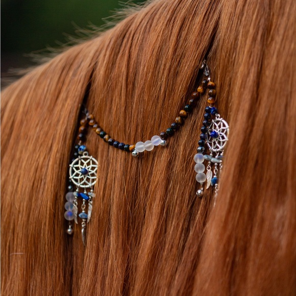 TIGERS EYE Rhythm mane beads, horse/pony, speed beads, trail beads, equestrian - Picture 4 of 7